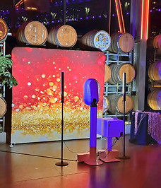 Beautiful Photo Booth Backdrop for Corporate Photo Booth in Brisbane
