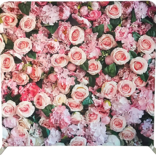 Pink Floral Photo Booth Backdrop