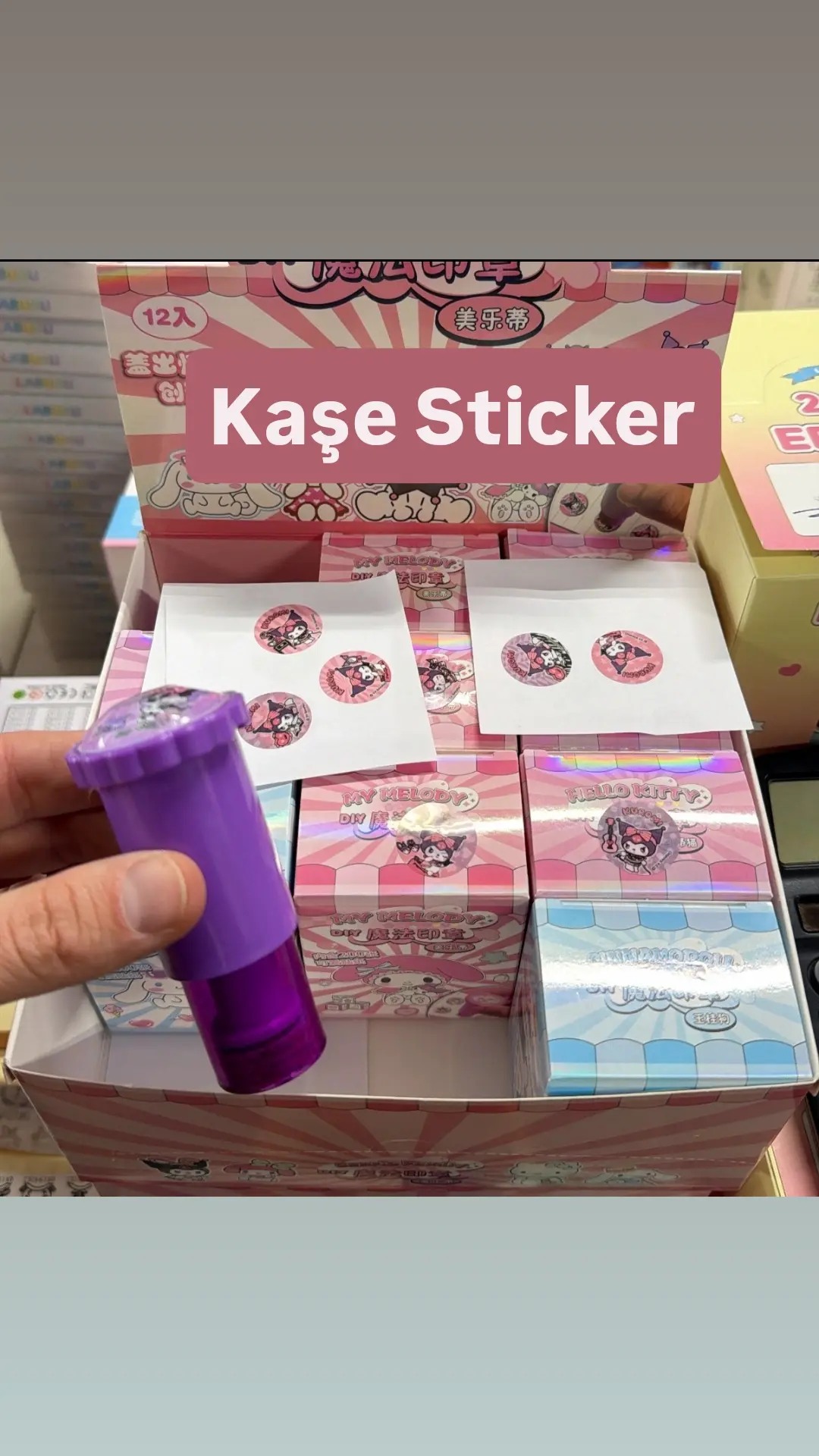 Kaşe Sticker 12'li Stand