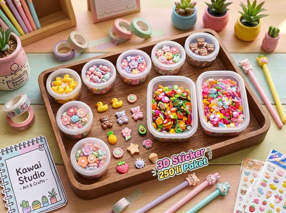 3D Sticker 250'li Paket