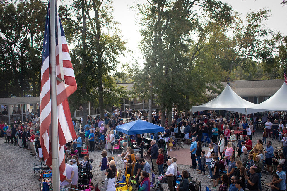 Crowd at 2023 Veterans Mass