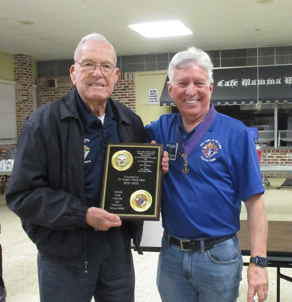 2023 4th Degree Service Recognition - Frank Park
