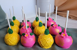 Tropical cake pops
