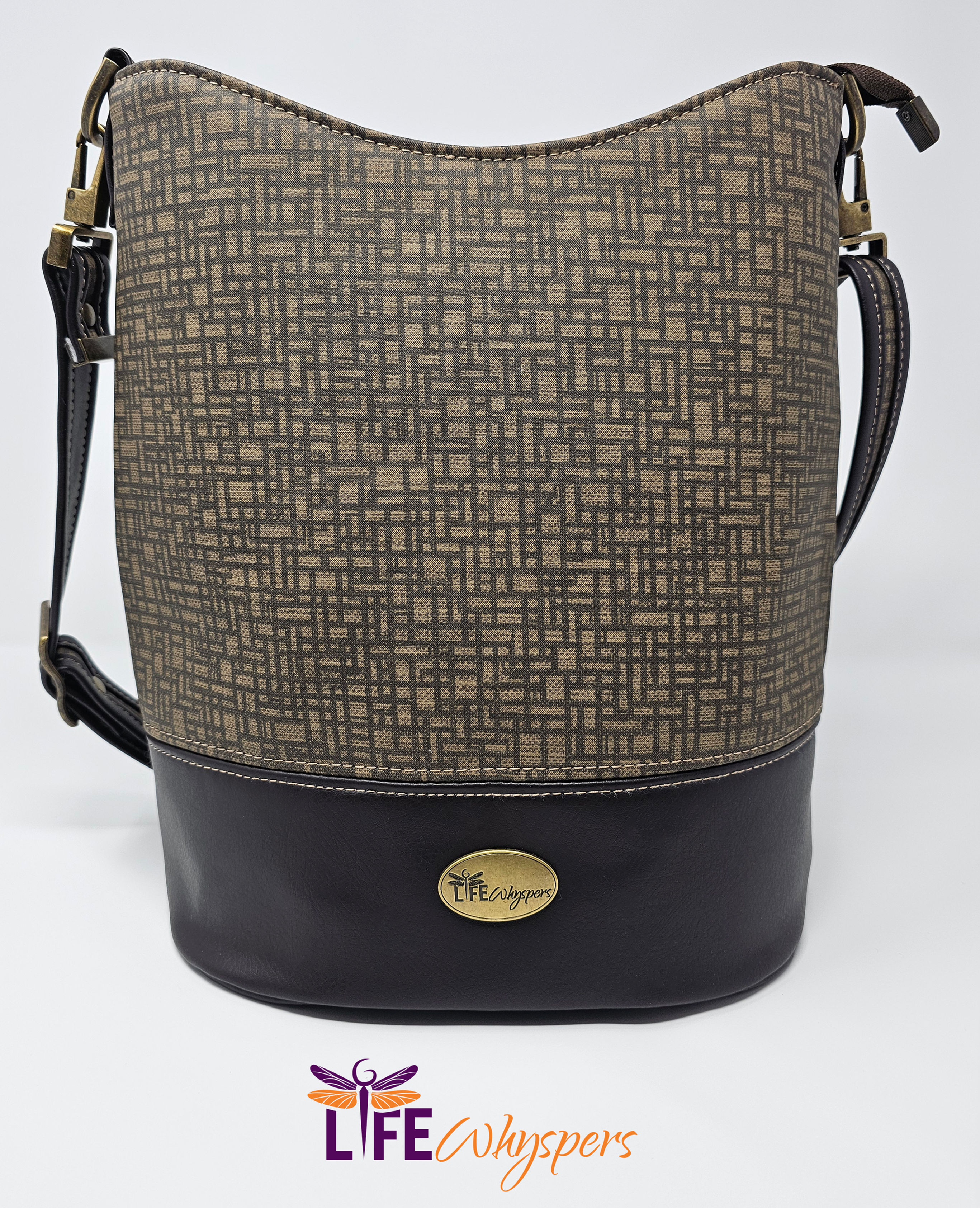 Neutral Tone Tall Bucket Bag