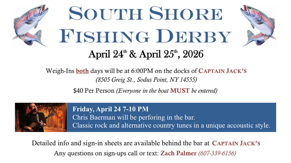 2026 South Shore Fishing Derby