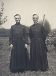 L'abbé Joëssel avec l'abbé Pierre Veuillot