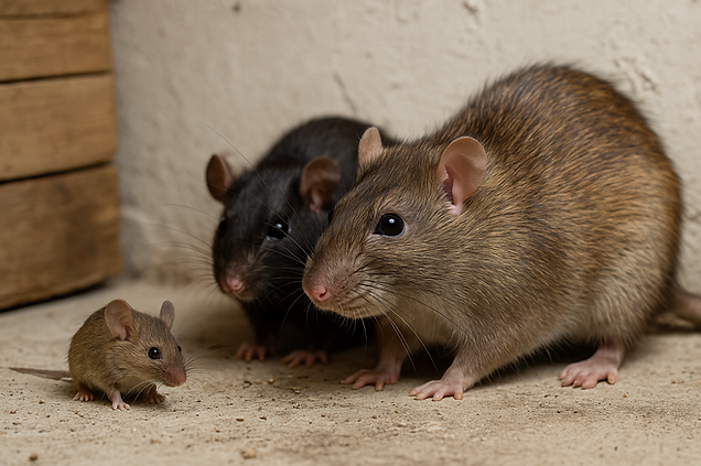 Rat brun rat noir souris