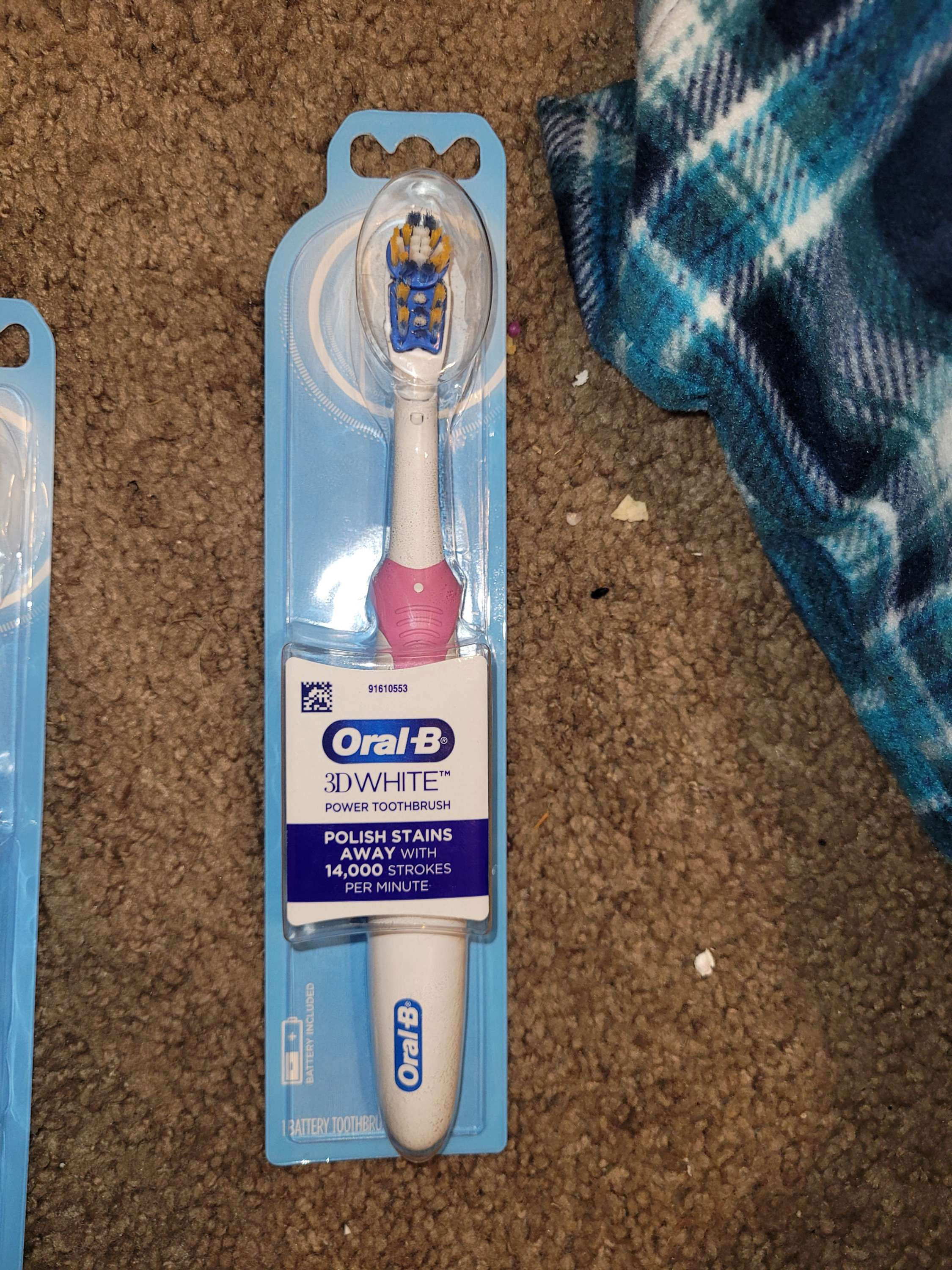 Oral-B Battery 3D White Power Toothbrush Pink