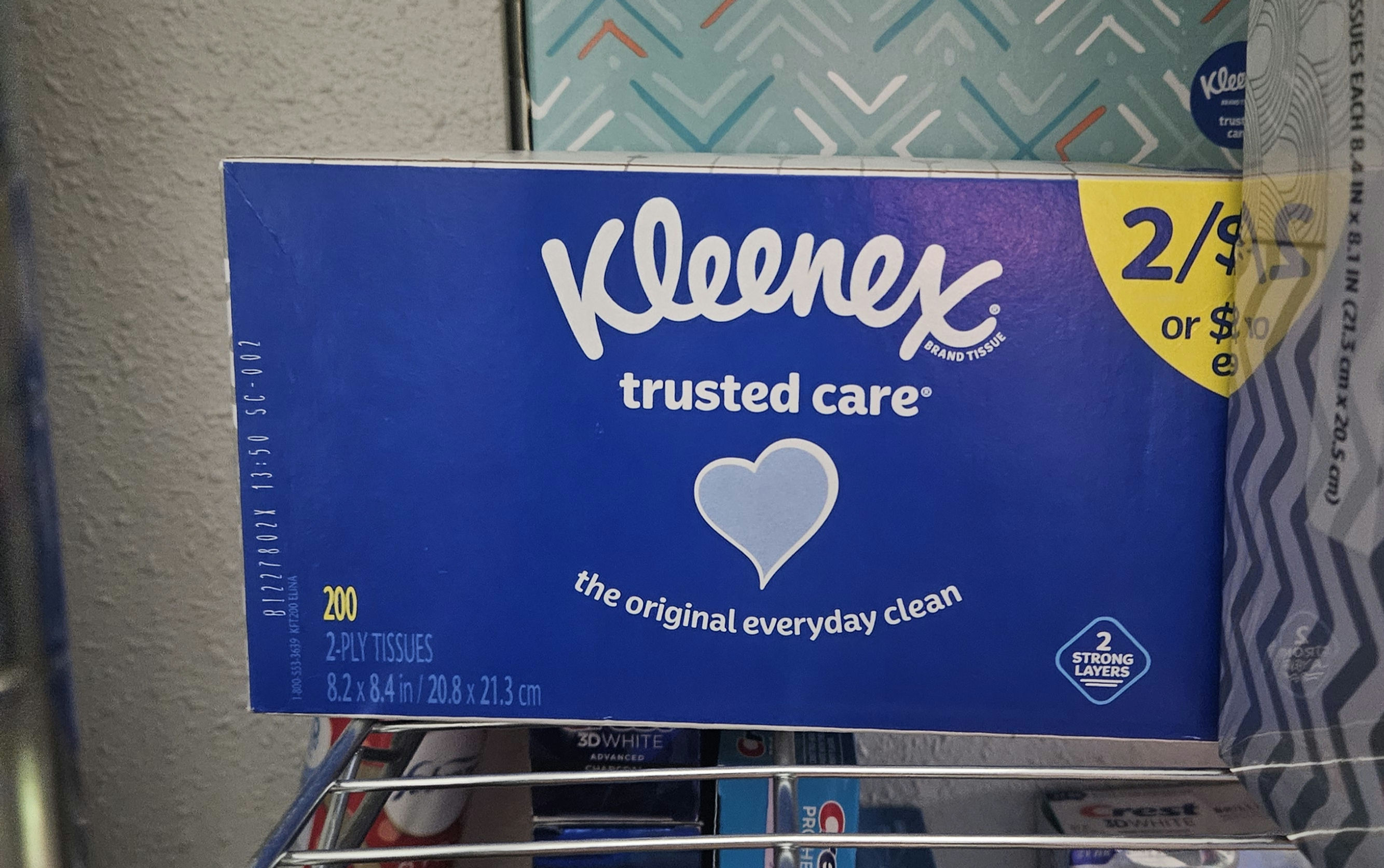 Kleenex Rectangular Facial Tissue 200 Sheets
