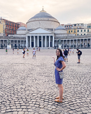 Girl in Naples Italy