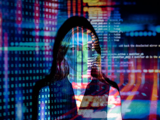 A women looking at the A.I