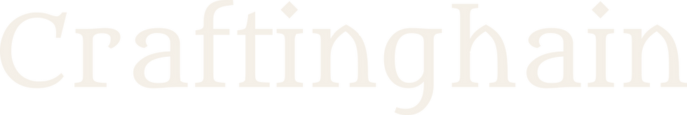 Craftinghain Schriftzug hell