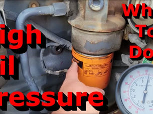 How can excessive oil pressure be resolved?