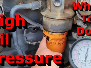 How can excessive oil pressure be resolved?