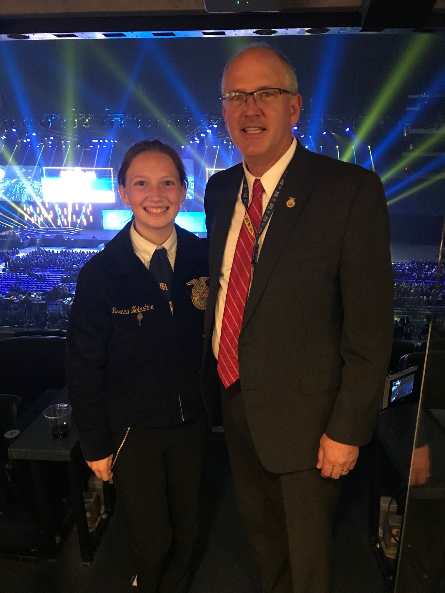 Scott Stump and FFA member