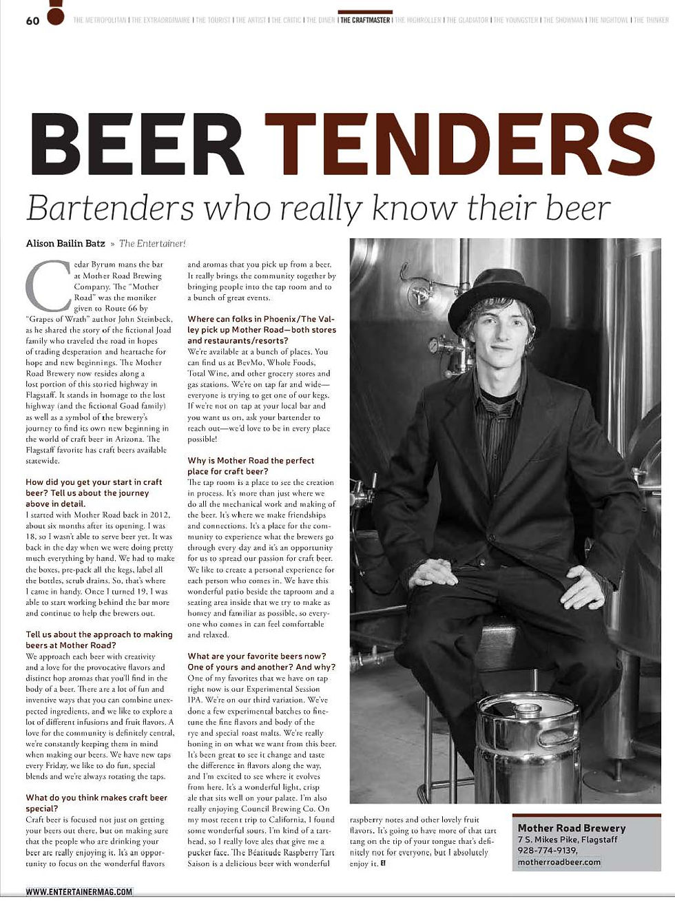 Beertender Mother Road