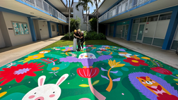 Beautifying a school as a community