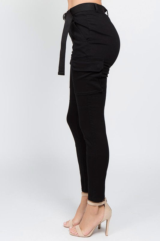 Thumbnail: American Bazi High Waist Skinny Cargo Pants