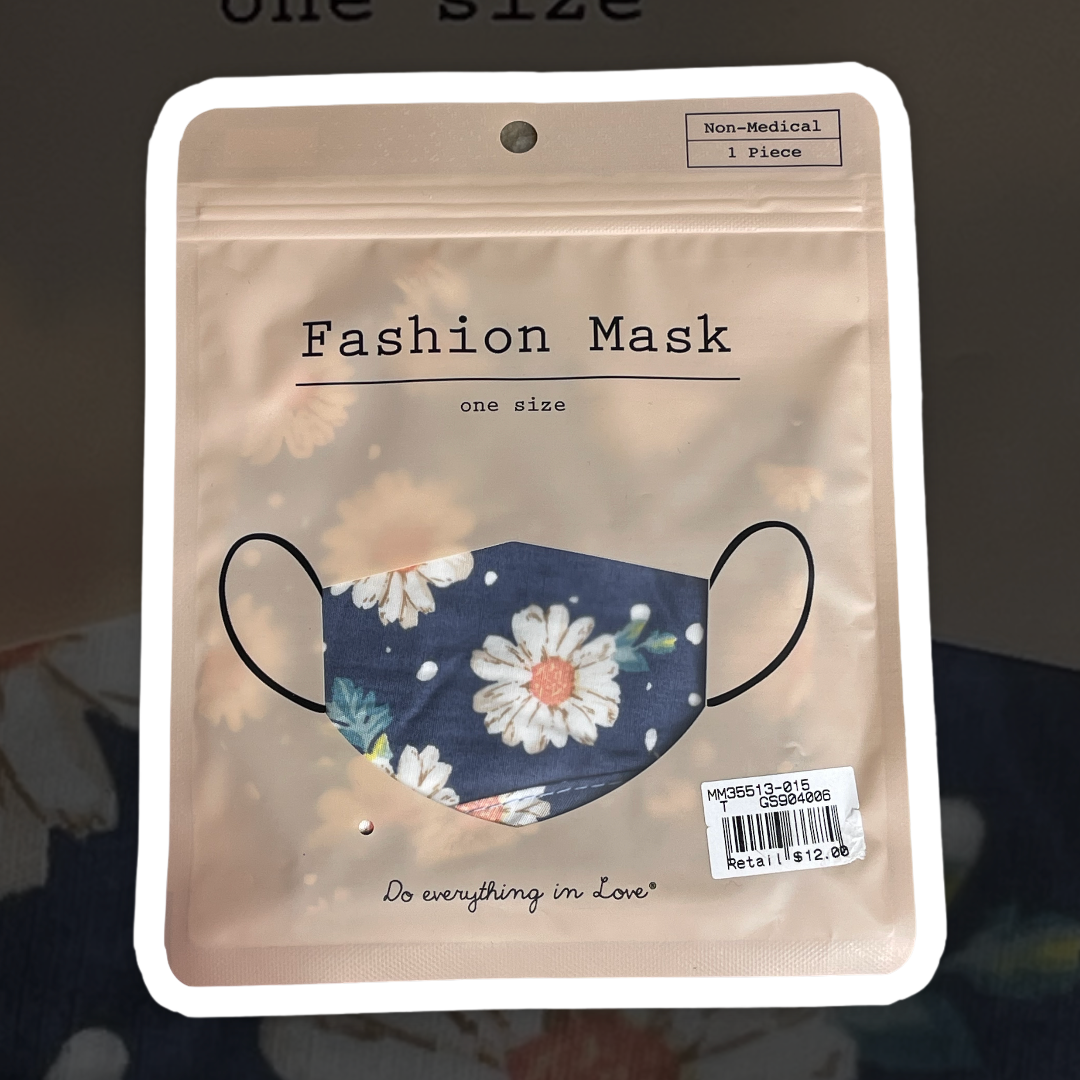 Flowered Fashion Face Mask