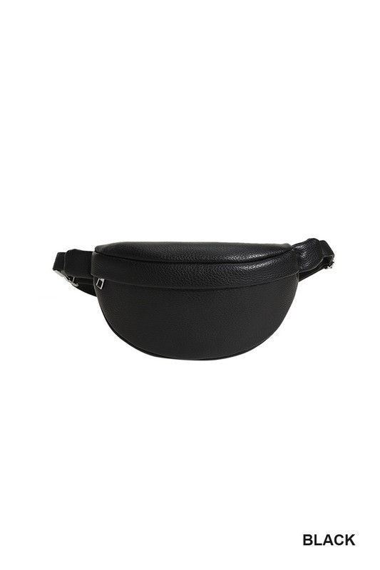 Thumbnail: VEGAN LEATHER CROSSBODY SLING FANNY BUM BAG