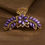 Thumbnail: Vintage Floral Gem Hair Claw Clip