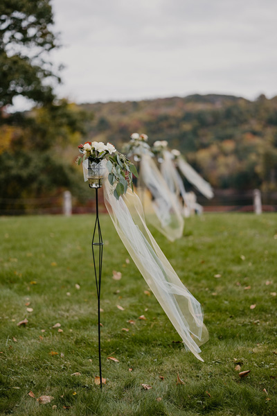 A photo of ceremony details