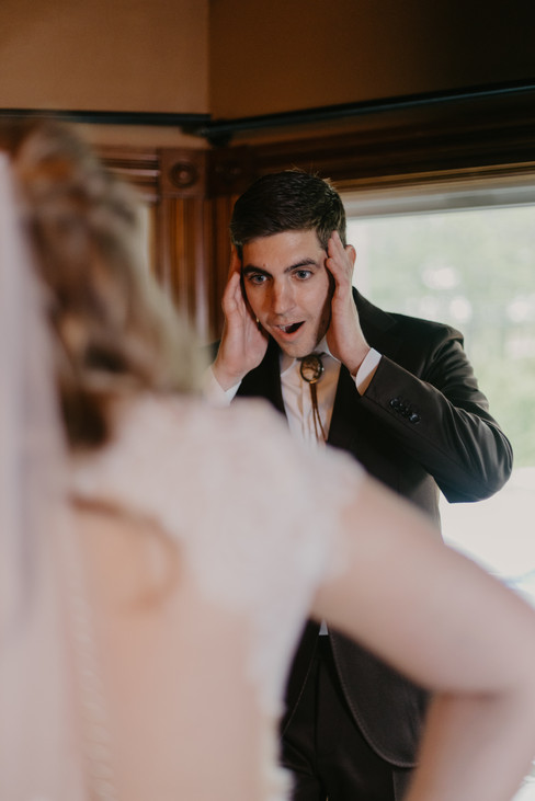 Mark and Allie during their first look