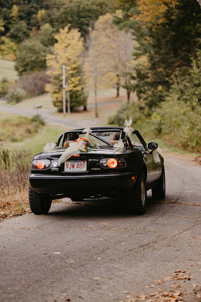 A car going down a hill