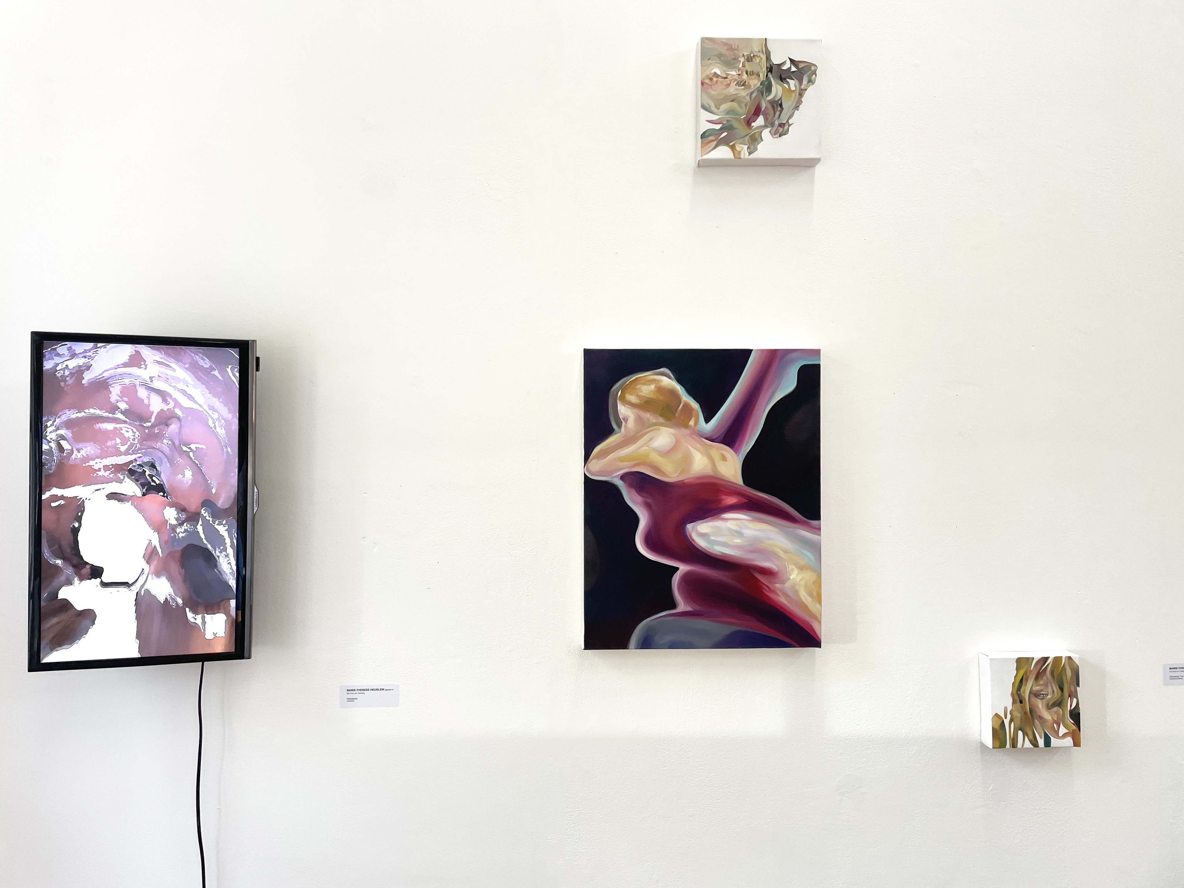 installation view of artworks in Camberwell UAL