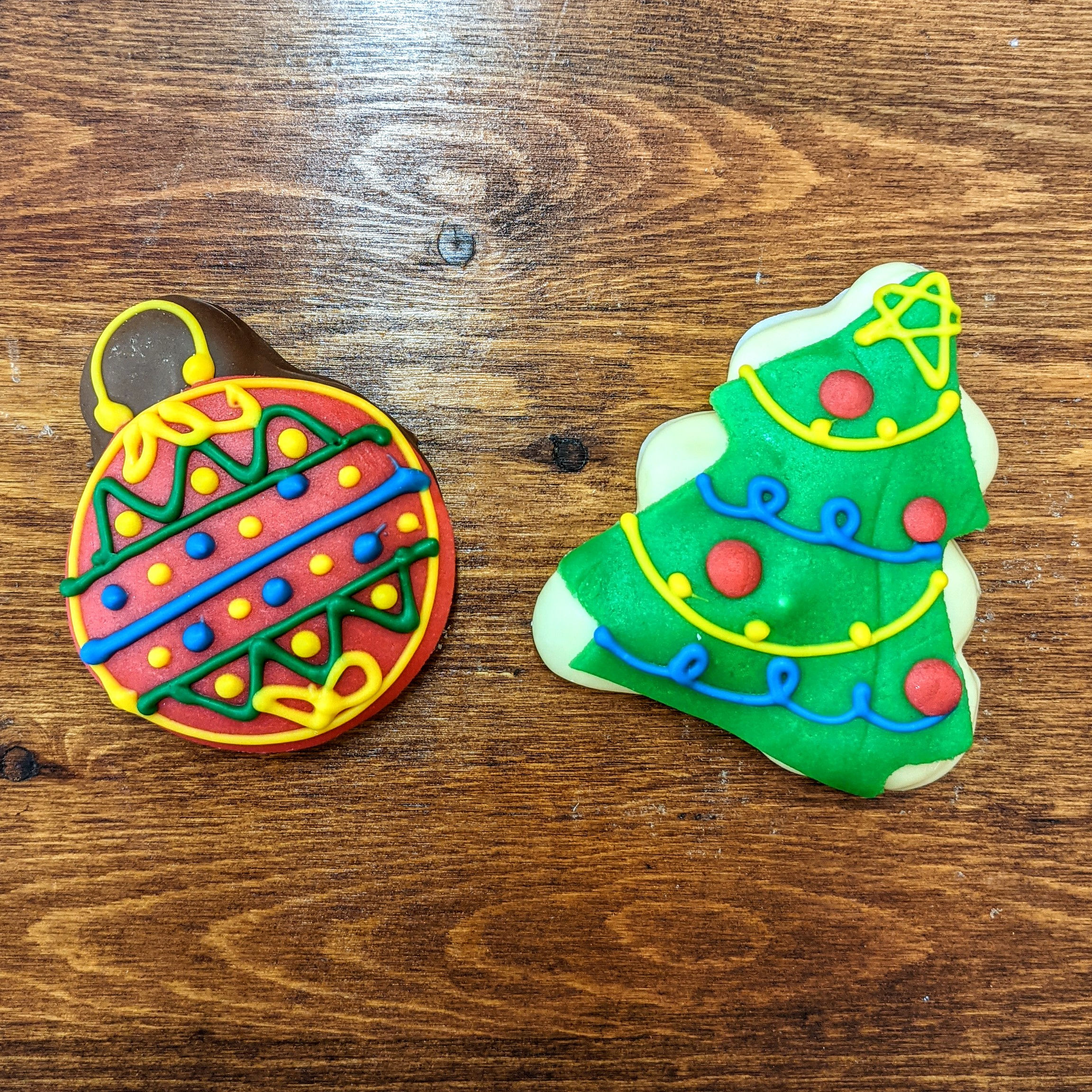 Boule et sapin en guimauve