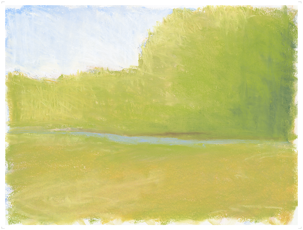 Davidson, North Carolina, Jim Morgan, pastel landscape, modern, Princeton, New Jersey