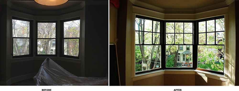 Bay window inside