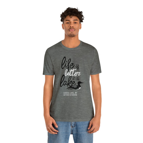 Life Is Better At The Lake Men's Cotton T-Shirt — Soft, Casual & Everyday Comfort