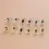 縮圖：20G Cartilage Tiny Stud Earring, Flat Back Earrings | HSPJ798