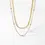 Thumbnail: Kailey Layering Gold Chain Necklace, Gold Bead Chain, Snake Chain | JDN627