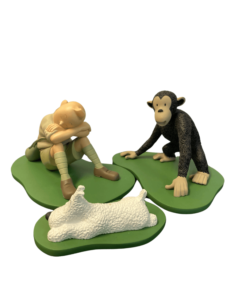 Tintin, Milou et le singe - 2002 - figurine tintin numérotée