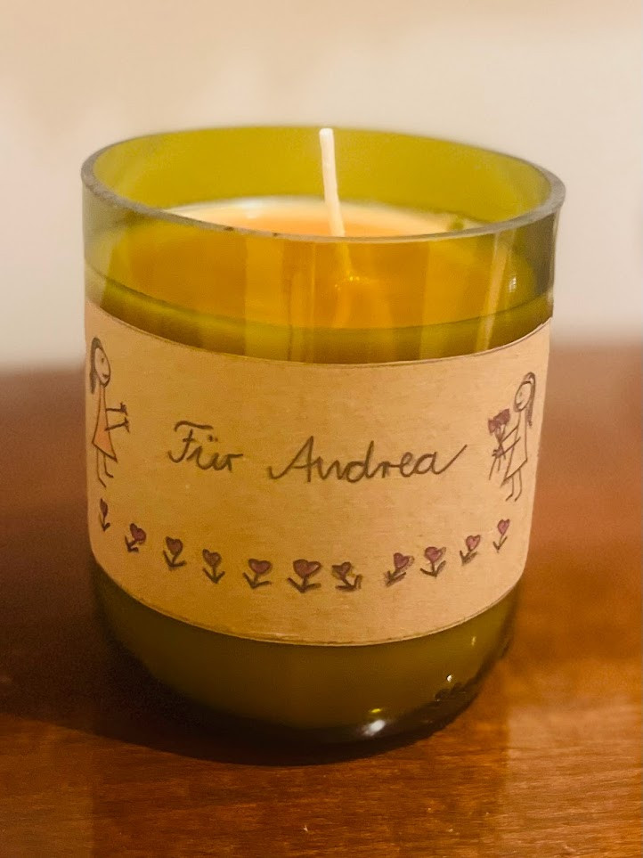 Custom Wine Bottle Candles