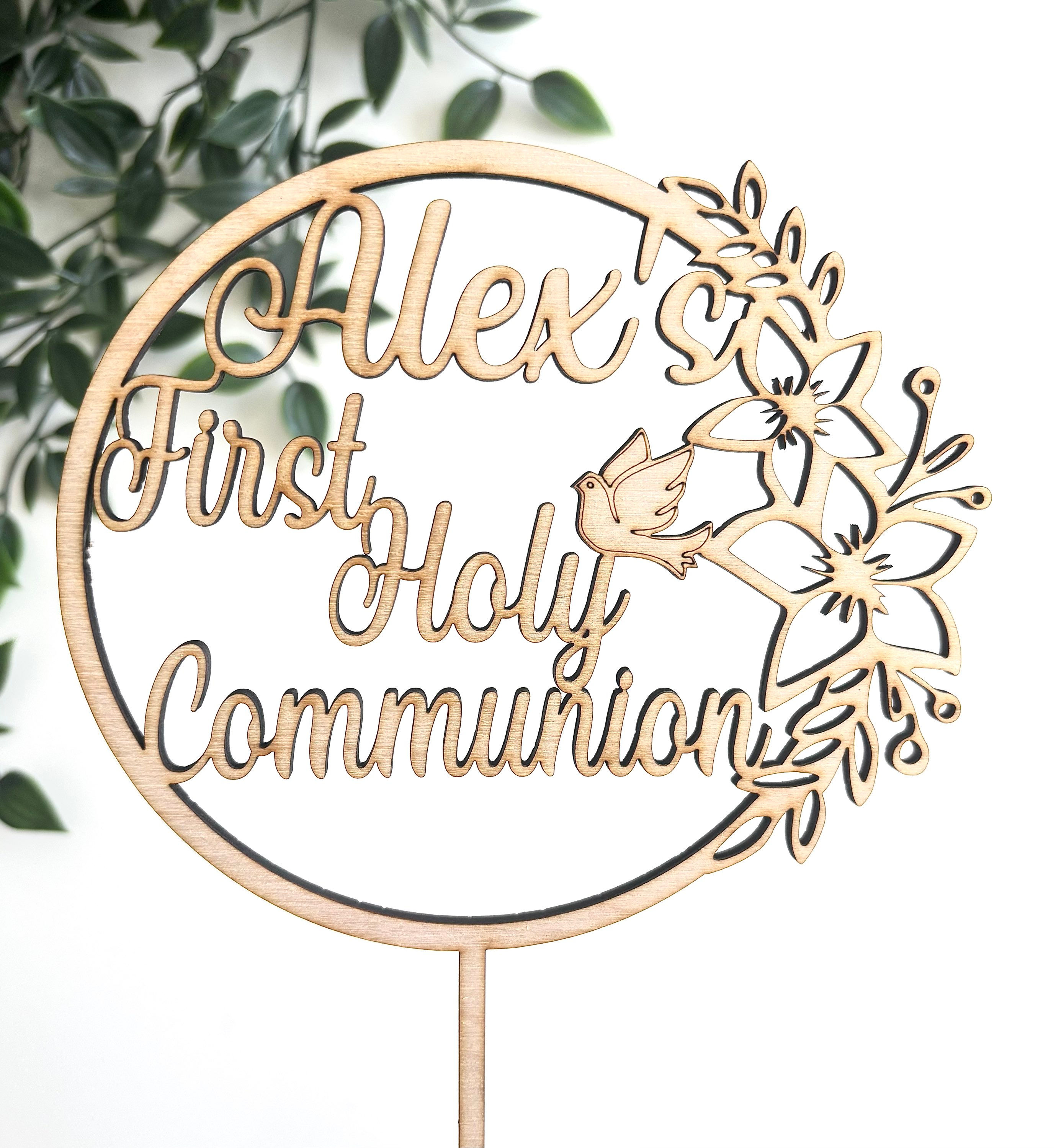  Personalised Cake Topper- First Holy Communion