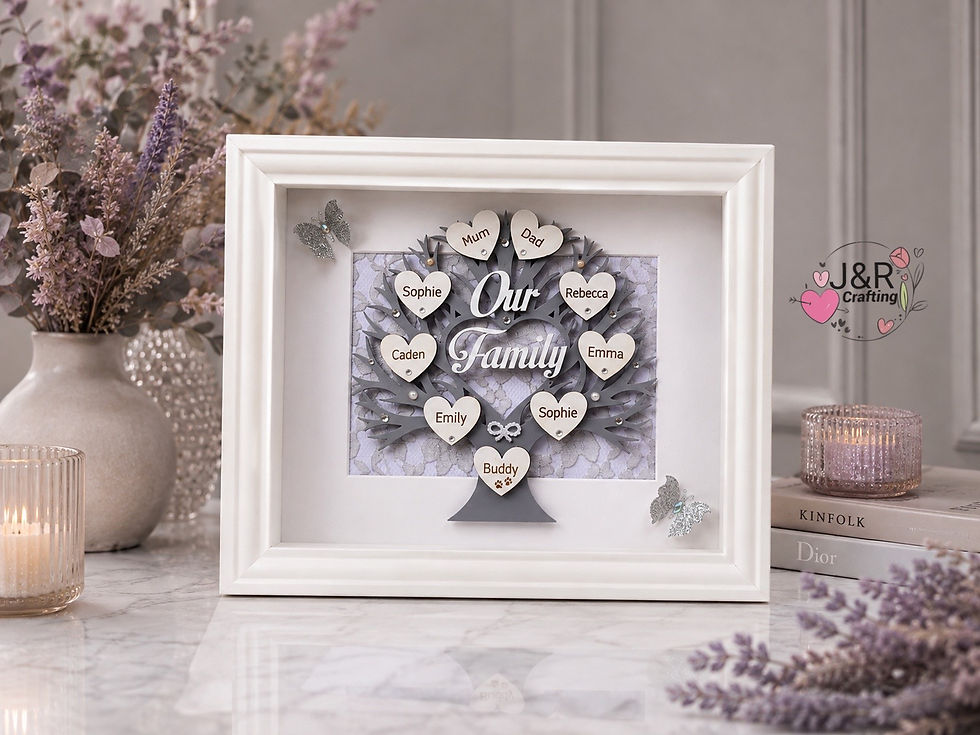 Thumbnail: Personalised Family Tree Frame – Custom Family Names Gift
