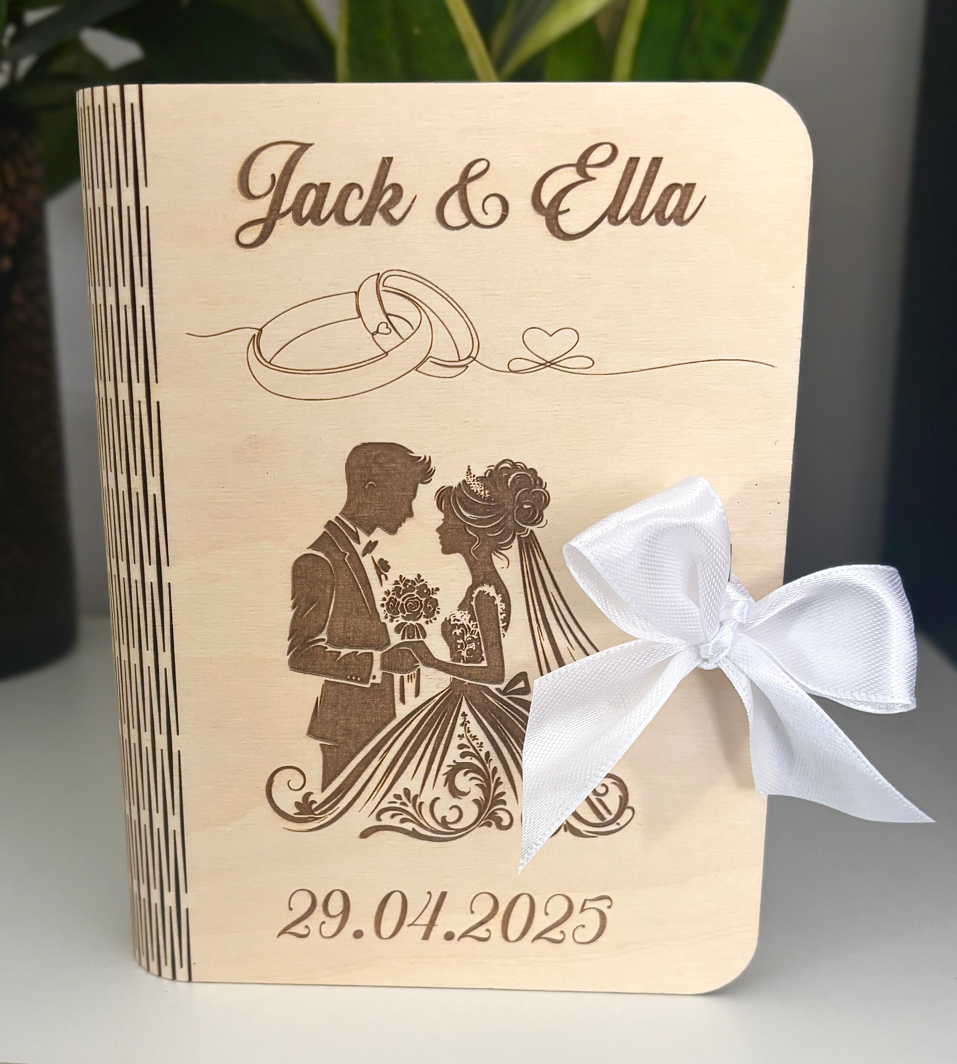Personalised Wedding Money Box-Wedding Gift