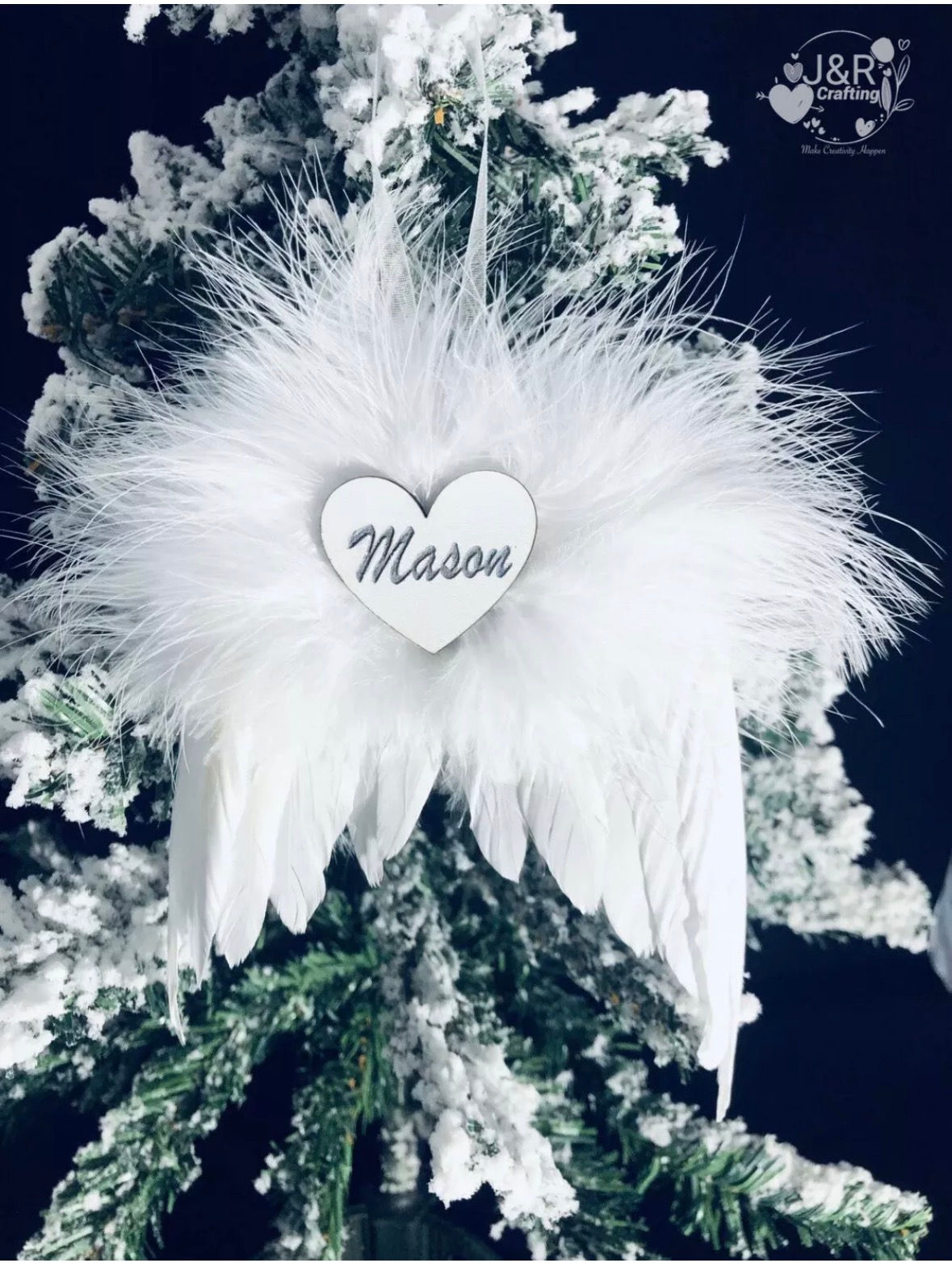 Personalised Angel Wings- Christmas Ornament