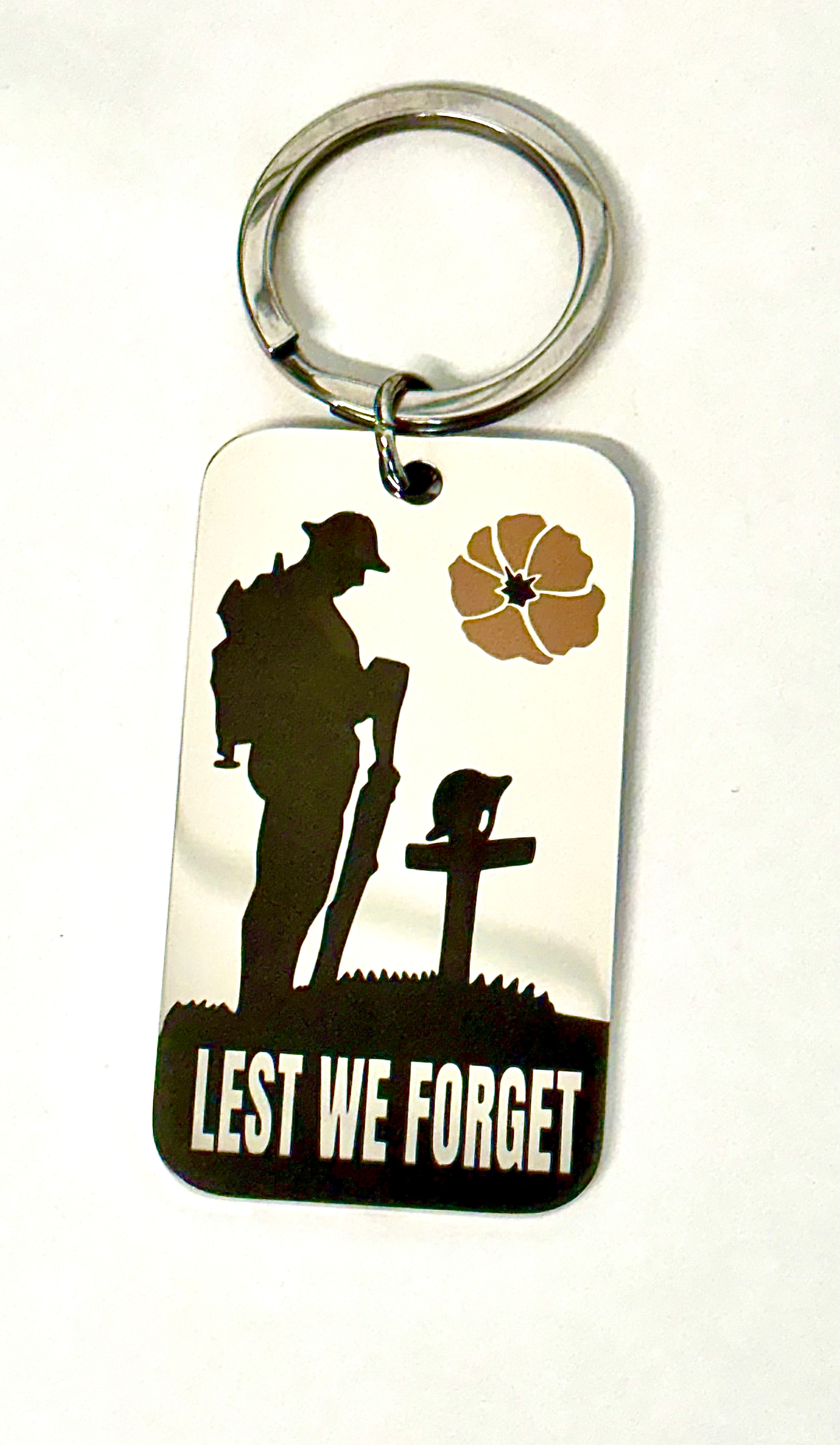 Remembrance Day -Lest We Forget -Keyring