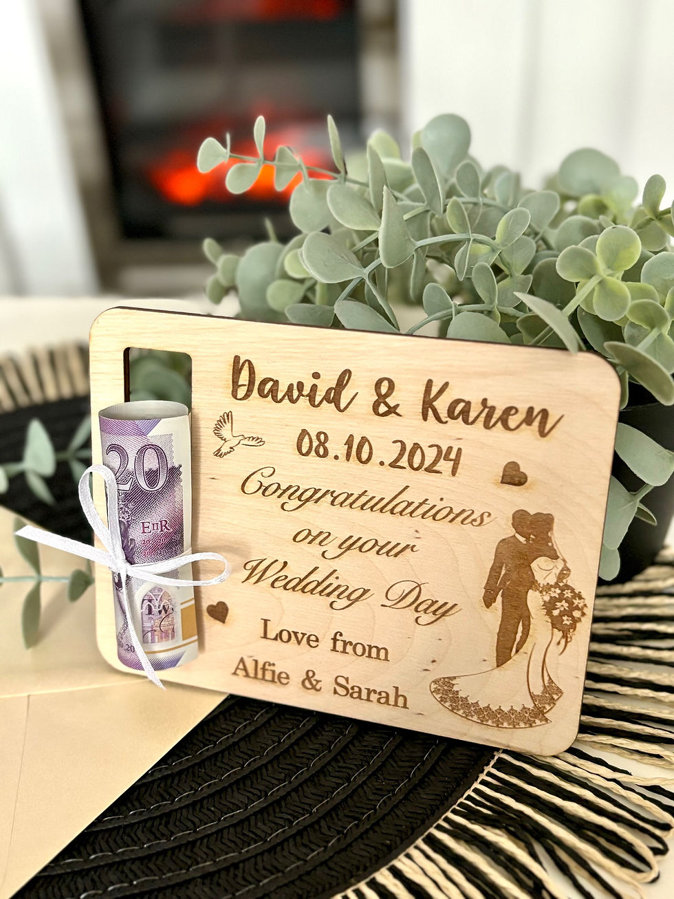 Thumbnail: Wedding Gift For Couple- Money Wallet Holder 