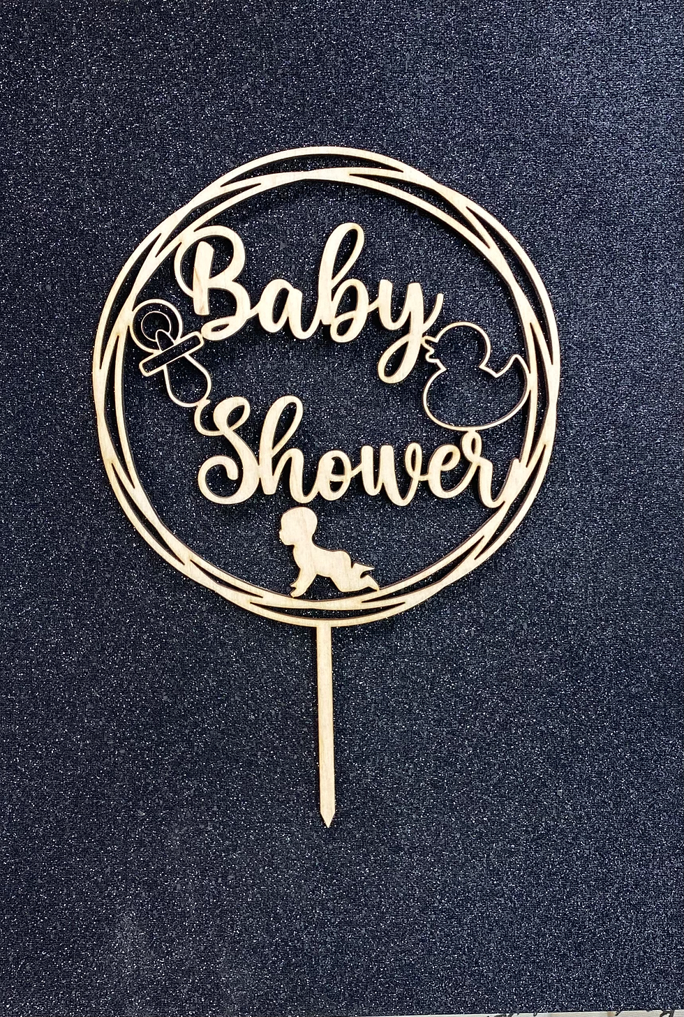 Thumbnail: Baby Shower - Wooden Cake Topper