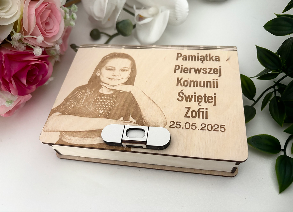 Thumbnail:  Personalizowane Pudełeczko Na Pieniądze - Pamiątka Pierwszej Komunii Świętej