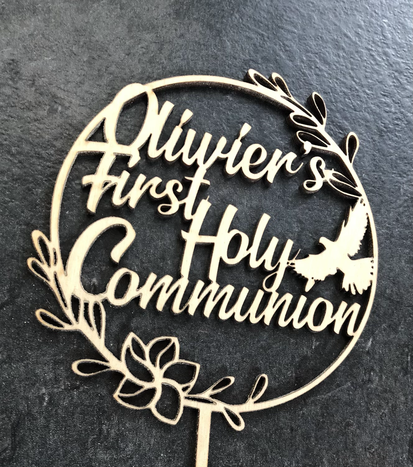 Personalised Cake Topper- First Holy Communion