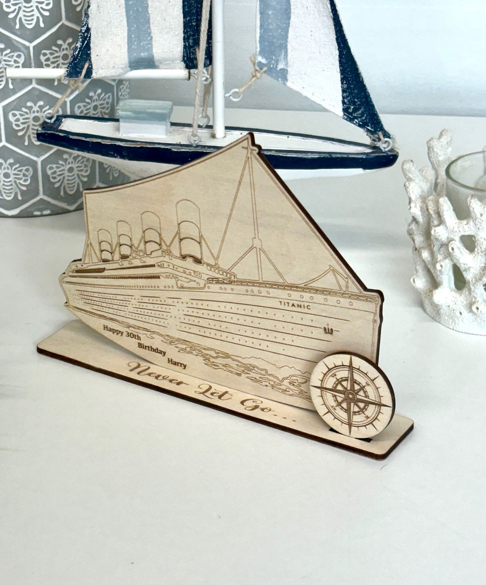 Thumbnail: Titanic Boat -Personalised Birthday Gift