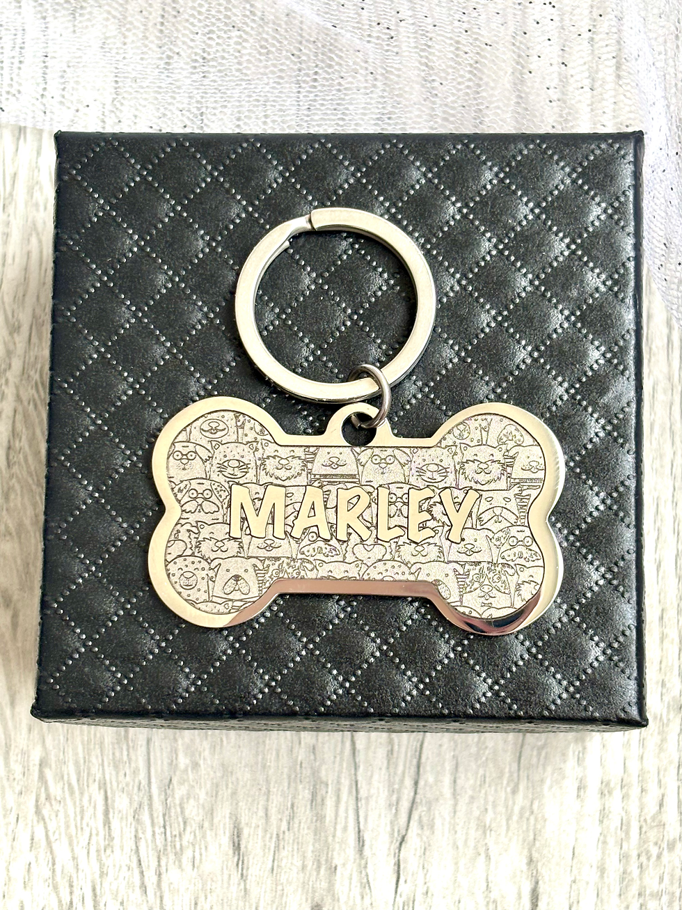 Thumbnail: Personalised Dog Tag -Stainless Steel 