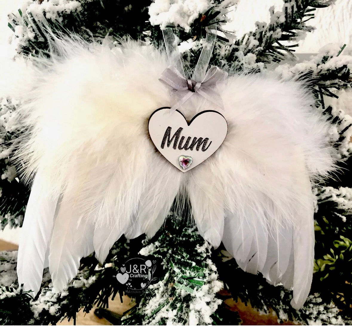 Personalised Angel Wings- Christmas Ornament