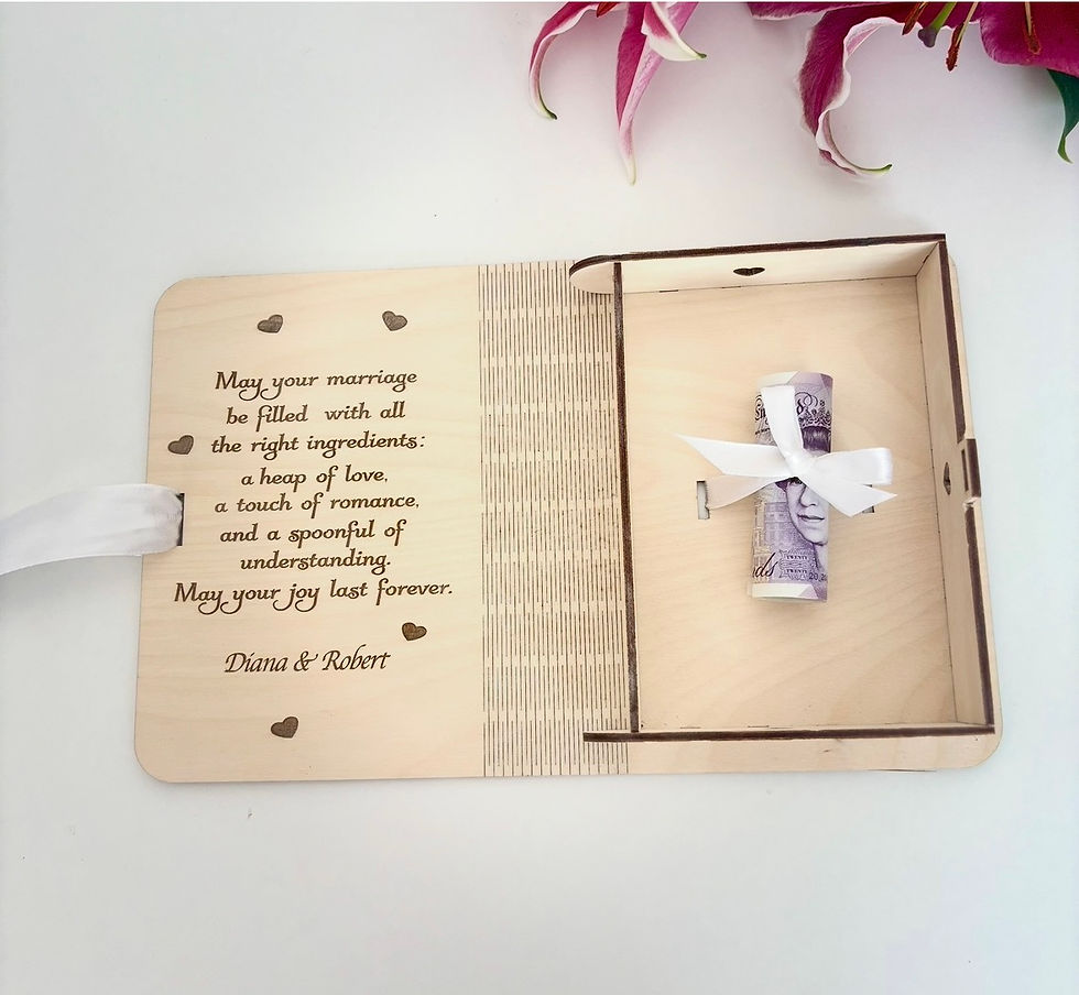 Thumbnail: Personalised Wedding Money Box-Wedding Gift